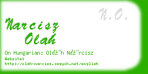 narcisz olah business card